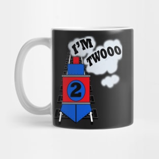 Birthday 2 Year Old Train Theme I'm Twooo Gifts & Cards Mug